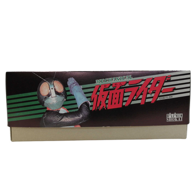 Billiken Shokai Kamen Rider Tin Wind-Up Toy Vintage 1990s Japan Tokusatsu Hero w/ Box