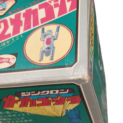 Bullmark Mechagodzilla Tin & Plastic Figure – Vintage 1970s Japanese Kaiju Toy – Missile Launching Action – Boxed