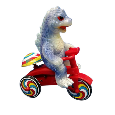 Bullmark Godzilla Tricycle Vinyl Figure – Retro-Style Collectible Toy – 2021 Limited Edition – Toho Licensed