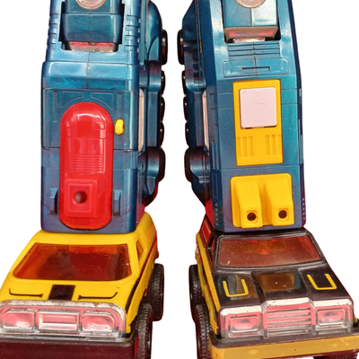 Popy Armored Fleet Dairugger XV Vintage Combining Robot Toy Die-cast Japan 1980s