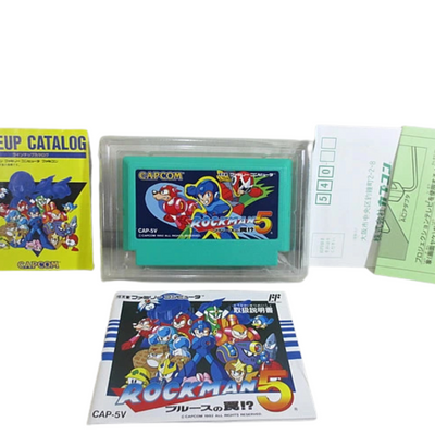 Mega Man 5 (NES, 1992) – Complete in Box – Capcom – Classic Action Platformer