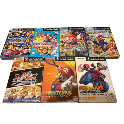 Nintendo GameCube Console Set+7 Mario Games+3 Controllers+Memory Cards+JP Import