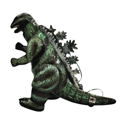 Bullmark Remote Control Walking Godzilla – Vintage Electric Tin Toy – 1970s Japanese Monster Figure – Rare Collectible