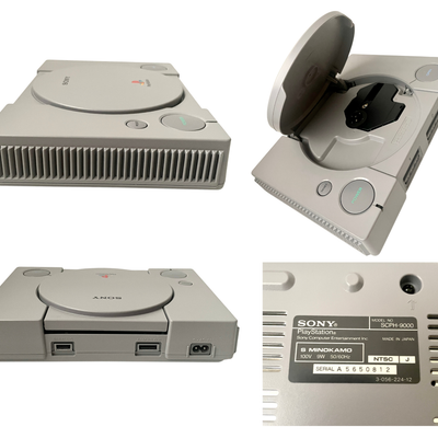 Sony PlayStation PS1 SCPH-9000 Console with PocketStation Doko Demo Issyo Set
