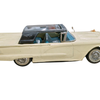 Vintage Tin Toy 1958 Ford Thunderbird SEDAN Hardtop Sunroof Friction 776 w/Box