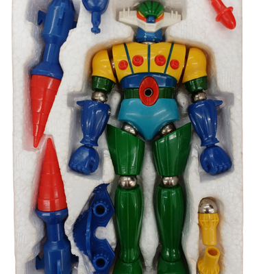 Takara Magne Robo Kotetsu Jeeg Magnetic Action Figure Vintage Japan with Box