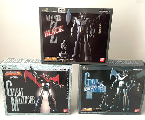 Bandai Soul of Chogokin GX-01B GX-02 GX-02B Black Mazinger Z Great Set