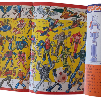 TV Magazine Aug 1974 Mazinger Z Encyclopedia Special Issue Vintage Japanese Anime Book"