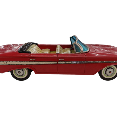 Bandai Chevrolet Impala Sport Convertible Red Vintage Model Car Japan Boxed