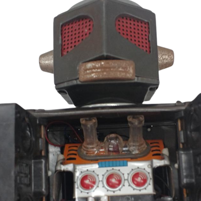 Horikawa Super Mars King Tin Toy Robot Japan Battery Operated Non Working