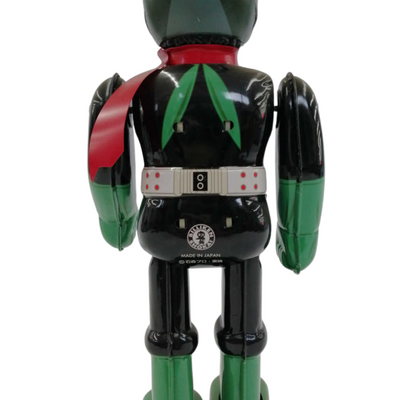 Billiken Shokai Kamen Rider Tin Wind-Up Toy Vintage 1990s Japan Tokusatsu Hero w/ Box