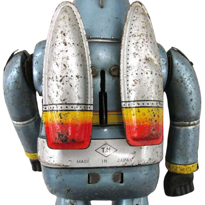 Tetsujin 28 Tin Toy by Nomura Toy Japan – Vintage Wind-Up Robot Retro Anime Figure
