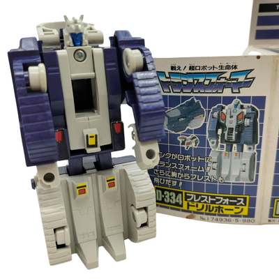 Vintage Transformers D-334 Drillhorn Takara Japan Decepticon G1 Figure Boxed JPN