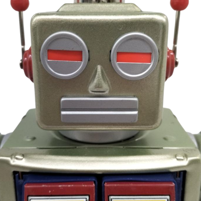 Vintage Metal House Robot Series Attack Star Strider Japan Tin Toy Robot Figure