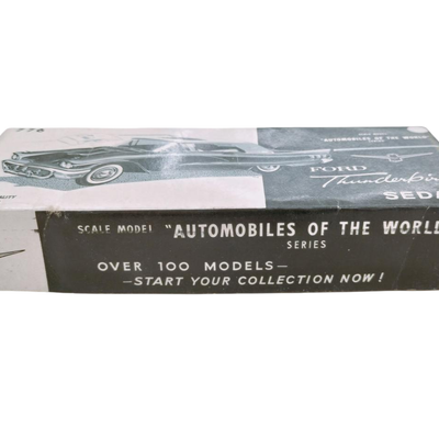 Vintage Tin Toy 1958 Ford Thunderbird SEDAN Hardtop Sunroof Friction 776 w/Box