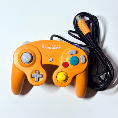 Nintendo GameCube Console Set Orange + Mario Luigi Case + OEM Memory Card Boxed