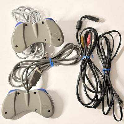 SEGA Saturn Console Bundle with 2 Controllers + 6 Game CD Lot | Japan Import