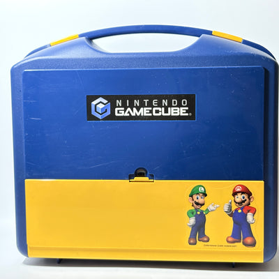 Nintendo GameCube Console Set Orange + Mario Luigi Case + OEM Memory Card Boxed