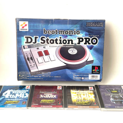 KONAMI beatmania DJ Station PRO Controller for PlayStation  + 4 Games Bundle