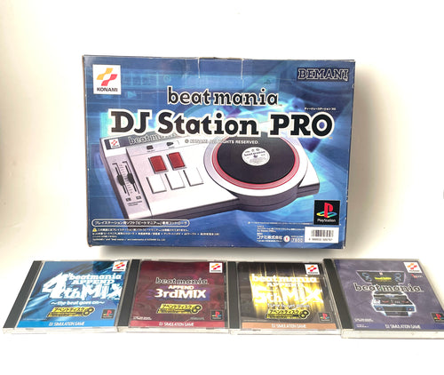 KONAMI beatmania DJ Station PRO Controller for PlayStation  + 4 Games Bundle