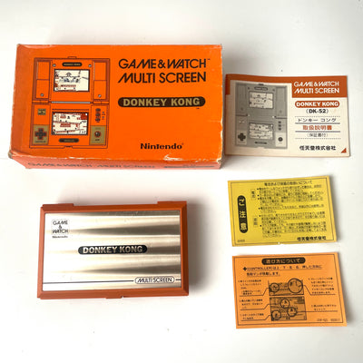Nintendo Game & Watch Donkey Kong DK-52 Multi Screen Boxed Manual Vintage Japan