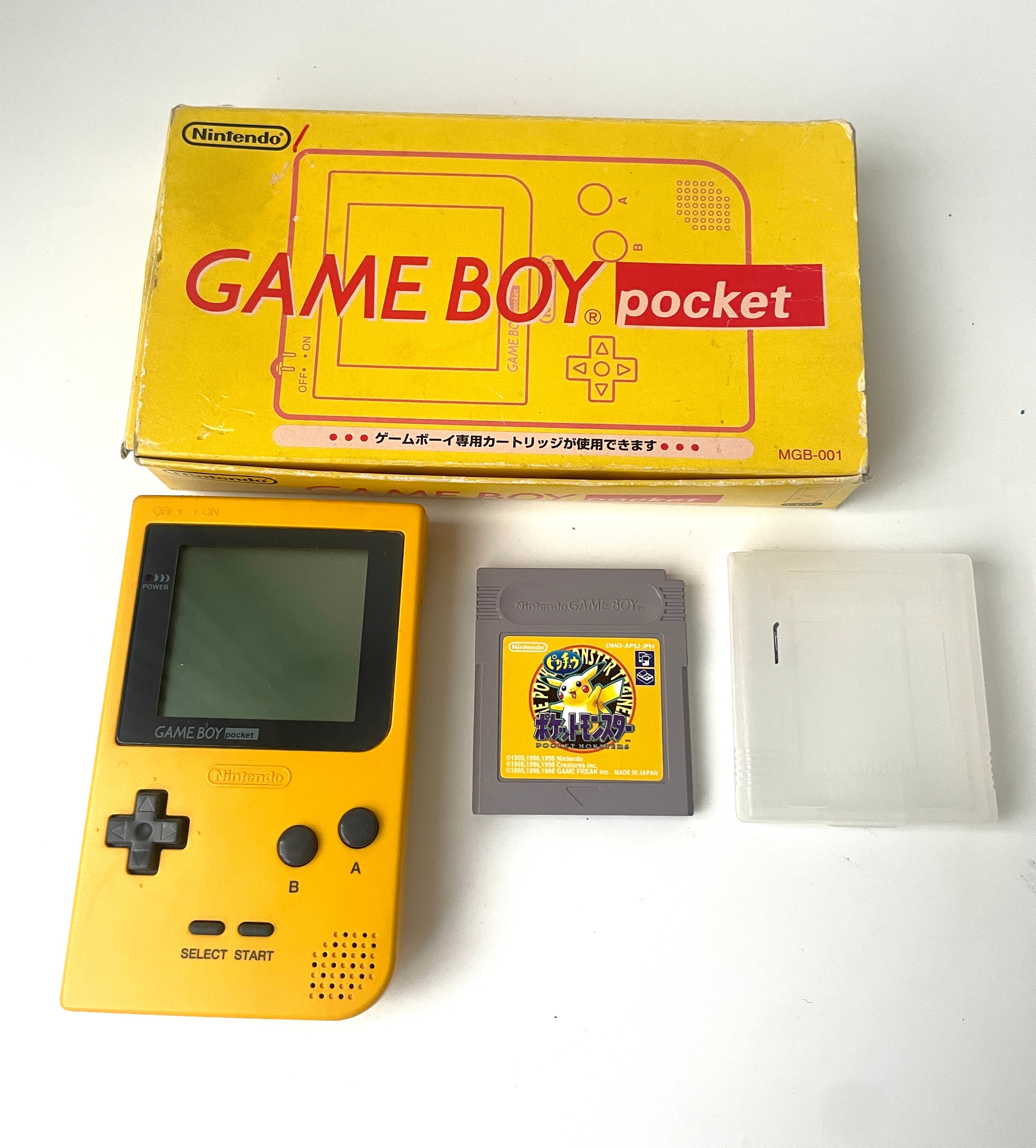 Nintendo Game Boy Pocket MGB-001 Console Box Pokemon Card GB Japan
