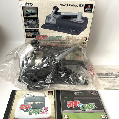 Taito Densha de Go! Controller Sony PlayStation PS1 SLPH-00051 Bundle w/2 Games