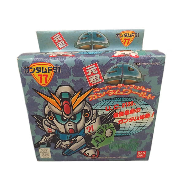 Bandai SD Gundam World F91 Model Kit – Ganso Super Deformed Unbuilt Vintage Toy