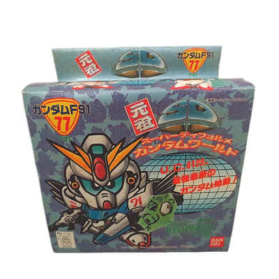 Bandai SD Gundam World F91 Model Kit – Ganso Super Deformed Unbuilt Vintage Toy